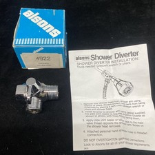 Alsons Solid Brass Shower Arm 2-Way Diverter Valve For Hand-shower Chrome 4922