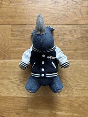 G-Star RAW Rhino Stofftier Plüschtier Jeans Nashorn Denim Mascot Selten Deko