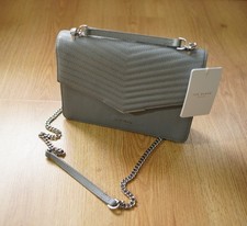 New Ted Baker Beckeey Grey Quilted Envelope Cross Body Bag RRP £129