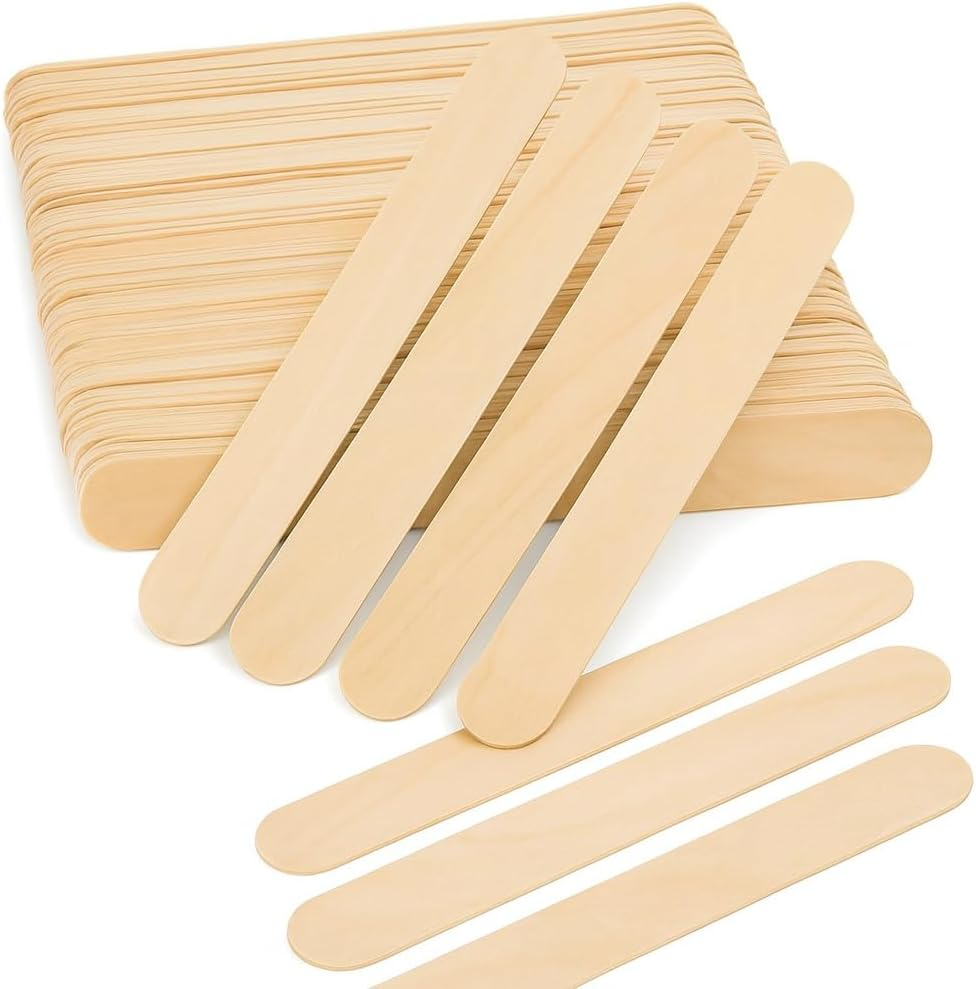 Large Disposable Wooden Waxing Spatulas Wax Applicator Sticks for Body Hair Remo