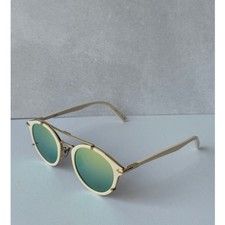 NEW Dior Blacksuit R7U Round Sunglasses White...