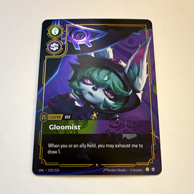 Riot Games Riftbound Vex Gloomist Legend Unleashed 193/219 Foil ENG