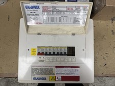 Grainger 8 Way Distribution Board With Square D Breakers and Isolator 