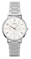 Casio Analog Edelstahl WeißEs Zifferblatt Quarz MTP-VT06D-7B Herrenuhr
