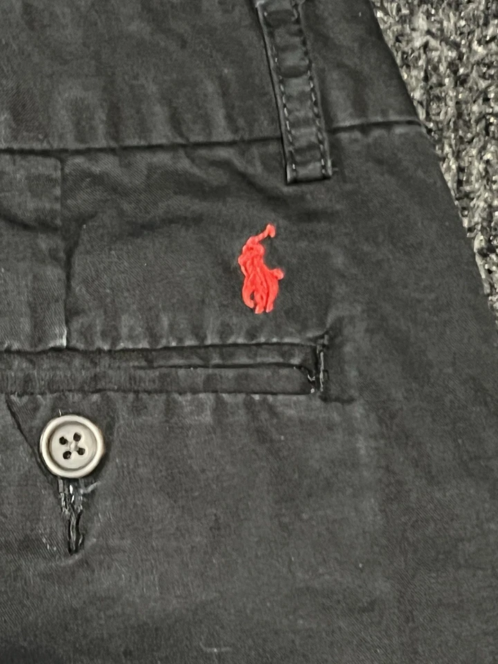 Polo Ralph Lauren черный Chino брюки молодежный размер 14 красный пони платье брюки - Изображение 4 из 4