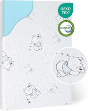 Dual-Sided Pack and Play Mattress with Soft Cover and Breathable Memory Foam