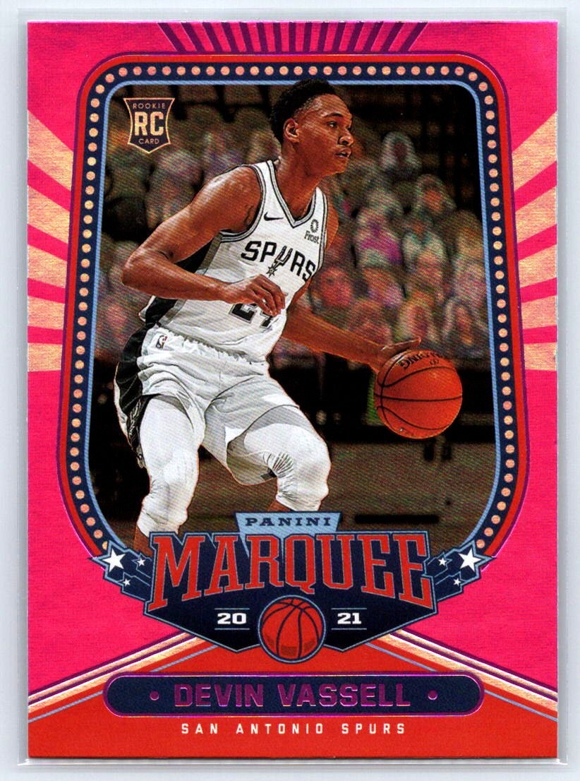 2020-21 Panini Chronicles Pink #243 Devin Vassell RC - San Antonio Spurs