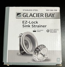Glacier Bay EZ-Lock Sink Strainer Stainless Steel New In Box