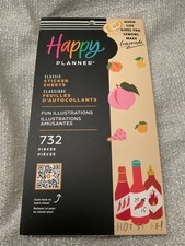 The Happy Planner Sticker Pack-Fun Illustrations 732 Pieces New Unused See Pics
