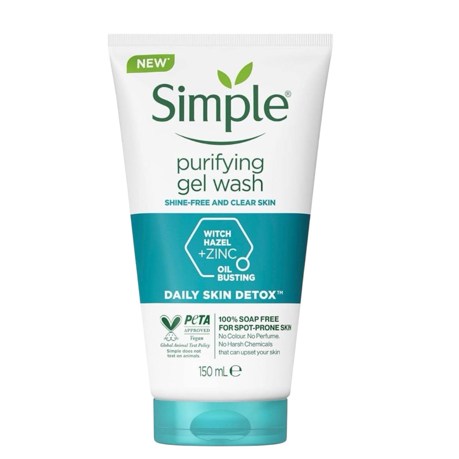 Simple Daily Skin Detox Purifying Face Gel Wash 150ml