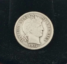 1912-P Barber Dime #20742