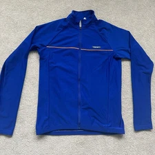 Canari Cycling shirt jacket Long Sleeve Full Zip blue size small