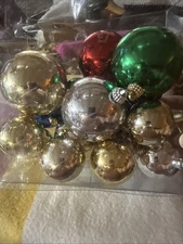 christmas ornaments plastic lot 20