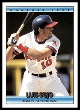 1992 Donruss Luis Sojo California Angels #302