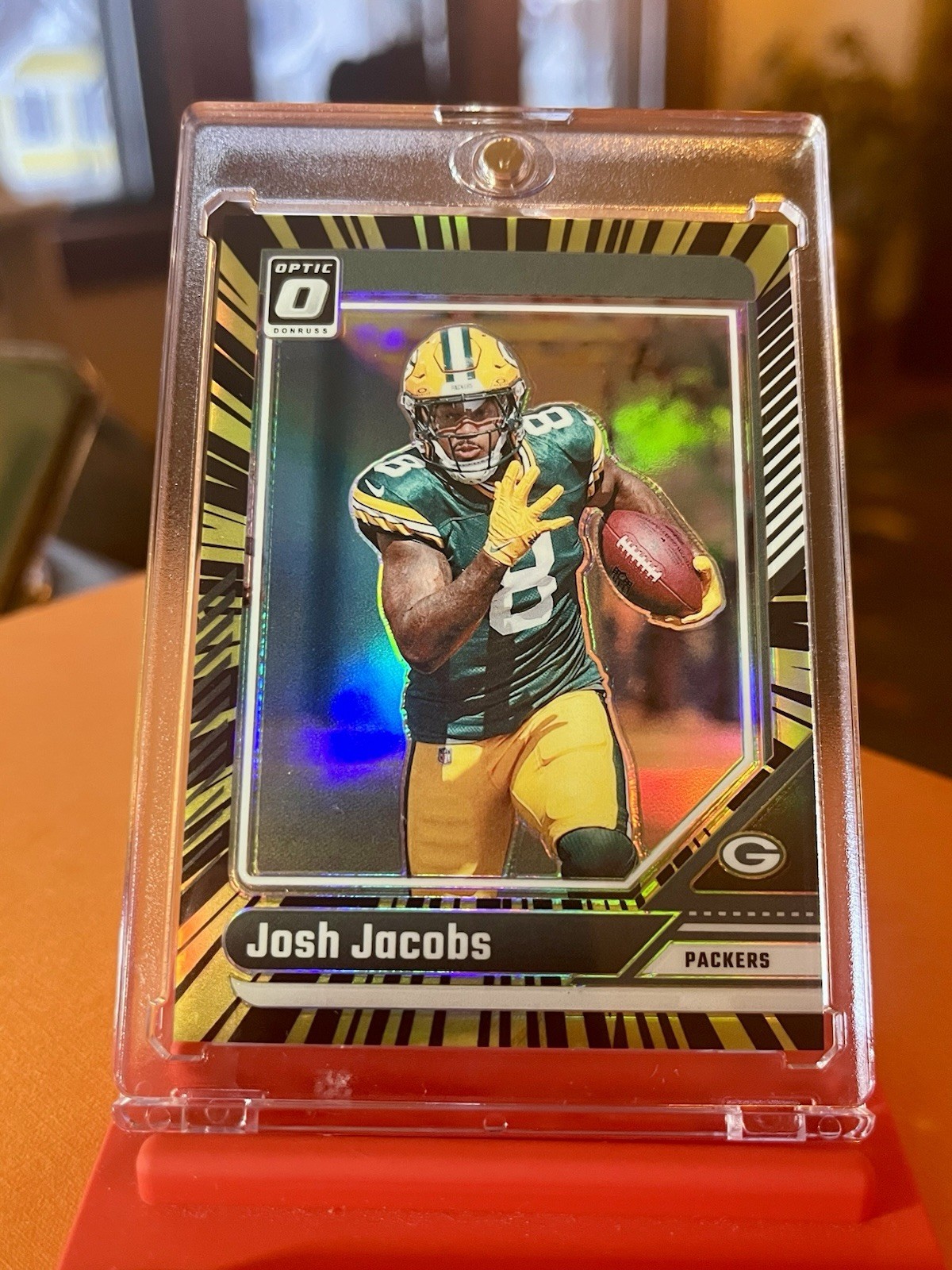 2024 JOSH JACOBS /75 Panini Donruss Optic #70 ELECTRCITY Prizm Packers All-Pro