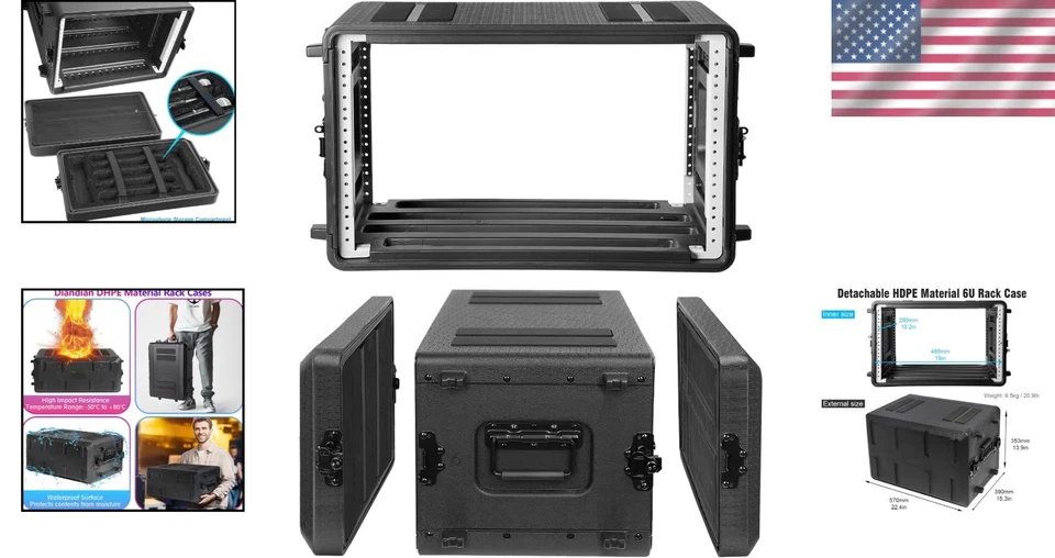 Microphone Storage Rack Case - 6U Watertight Flight Case - Image 2 of 4