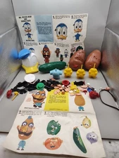 '60s '70s Mr Potato Head And Cookie Cucumber Plus Accessories Lot