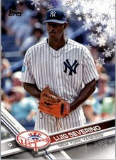 2017 Topps Walmart Holiday Snowflake #HMW171 Luis Severino - BB