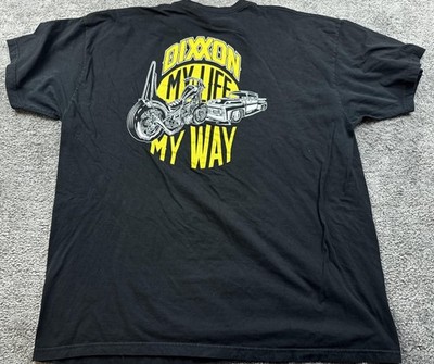 Dixxon Shirt Mens 3XL Black My Life My Way Biker Motorcycle Truck Graphic Tee