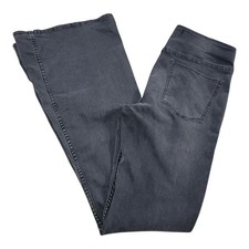 We The Free People Pull On Flare Jeans Women's 30 Black Denim Slim Bell Bottom