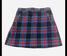 Old Navy Skirt Girls XL Wool Plaid A Line Casual Preppy Classic Size 14