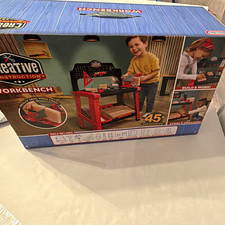 Little Tikes Creative Construction Workbench Tool Set 45 Accessories Ages 3-7