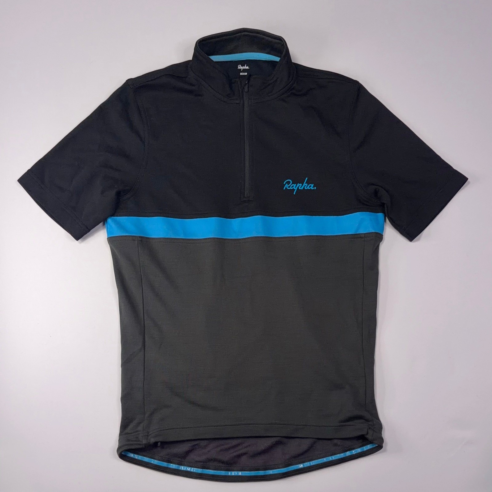 Rapha Men’s Team Sky Club Jersey - M - Black / Grey - Excellent Used Condition image 2
