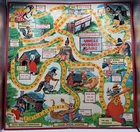 Vintage 1954 Uncle Wiggily Board Game Board Only Parker Brothers USA