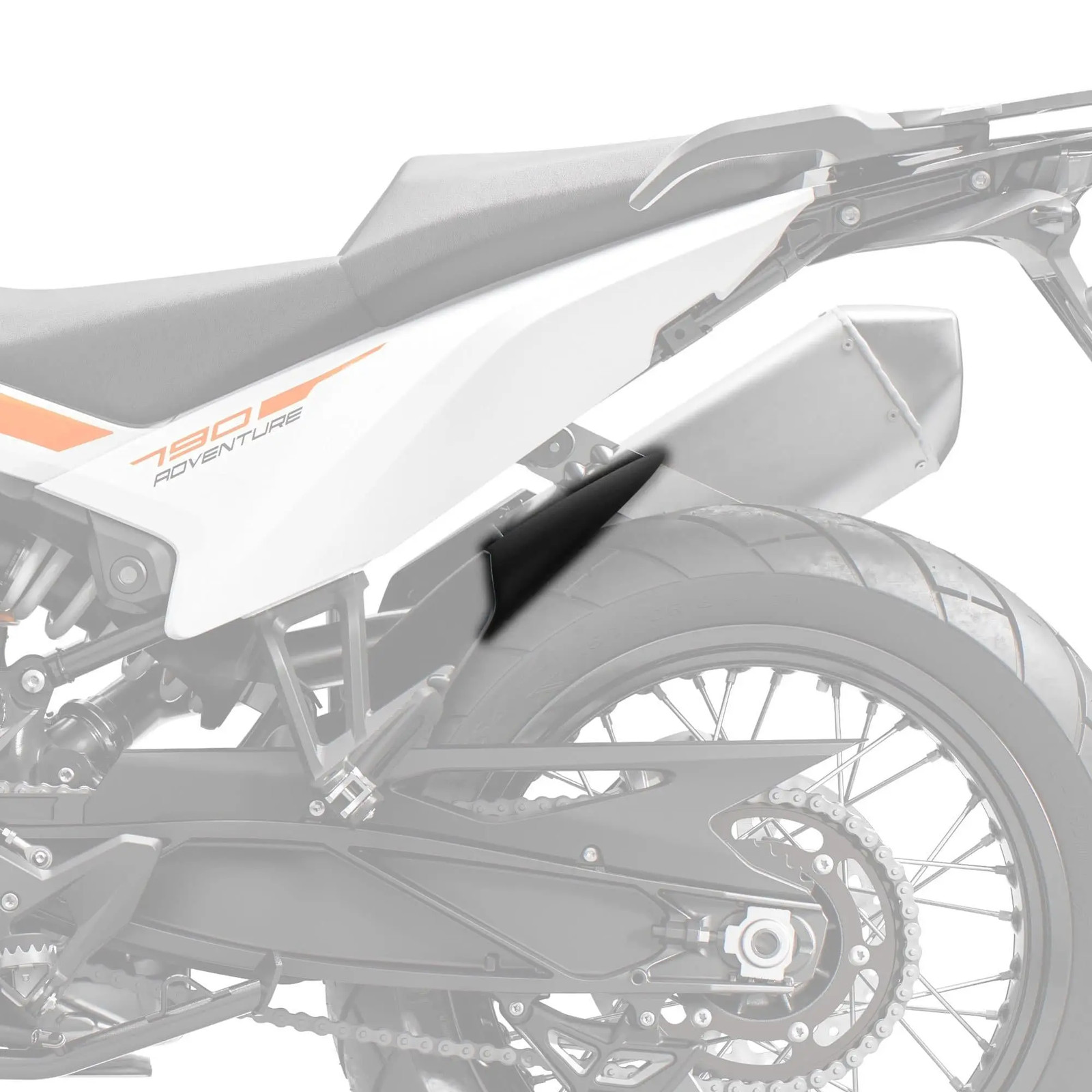 Pyramid Hugger Extension | Matte Black | KTM 790 Adventure 2019>Current