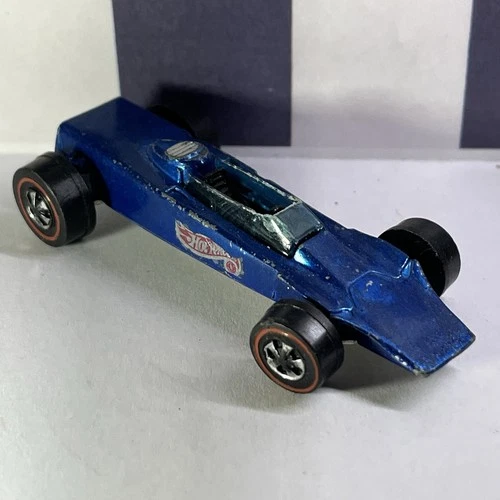 1969 Lotus Turbine Redline Hot Wheels Blue Diecast Original Survivor Racecar HK