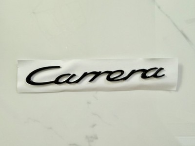 1PCS FOR Porsche 991 996 Carrera Gloss Black Emblem Insignia Script 99155923702
