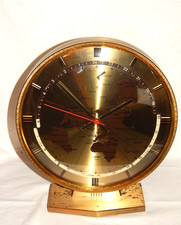 Weltzeituhr KUNDO Quartz Western Germany  LÄUFT NICHT !!!