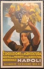 CARTOLINA DUDOVICH - ESPOSIZIONE AGRICOLA NAPOLI 1933