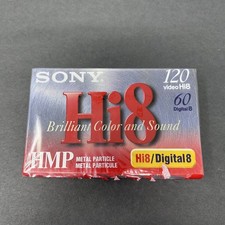 Sony Hi8 Digital8 120 Minute Video Cassette Tape HMP Metal Particle P6-120HMP