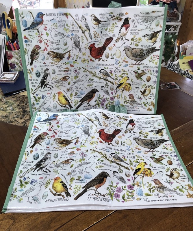 BIRD LOVERS ! Pair Of New Current Catalog Bird Names Reusable Totes