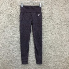 Gymshark Leggings Extra Small Womens Purple Adapt Animal Seamless Mid Rise Yoga
