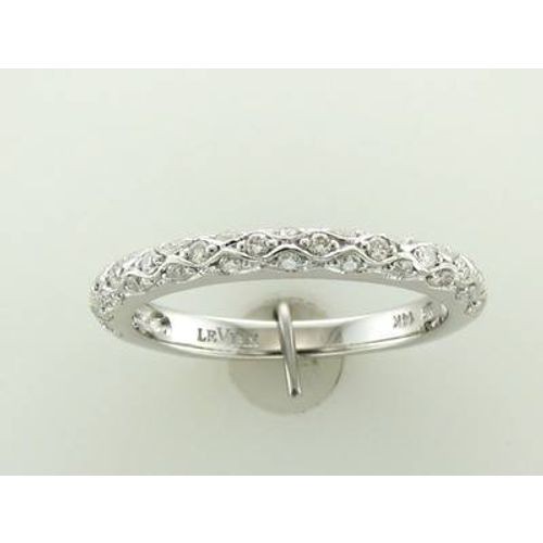 LeVian Diamond Ring 1/3 cts White Band in 14K White Gold Size 6.5