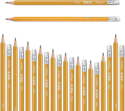 - Essentials Triangular Graphite #2 Pencils 144-Pack - Smooth Writing - Durable