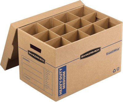 Bankers Box Kitchen Kit Moving Box 1 Pack, Dividers and Cushions, Reinforced Han