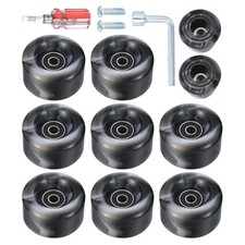 58x32mm Roller Skate Wheels Black White