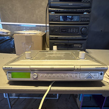 Sony ICF-CD543RM AM/FM Clock Radio CD Player Mega Bass Silver