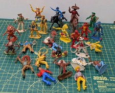 Cowboys Indians Mexican Bandits Toy Soldier Bundle Various Makes Vintage