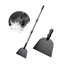 Walensee Metal Snow Shovel 54  , Heavy Duty Floor Scraper  Ice Scraper, Fl