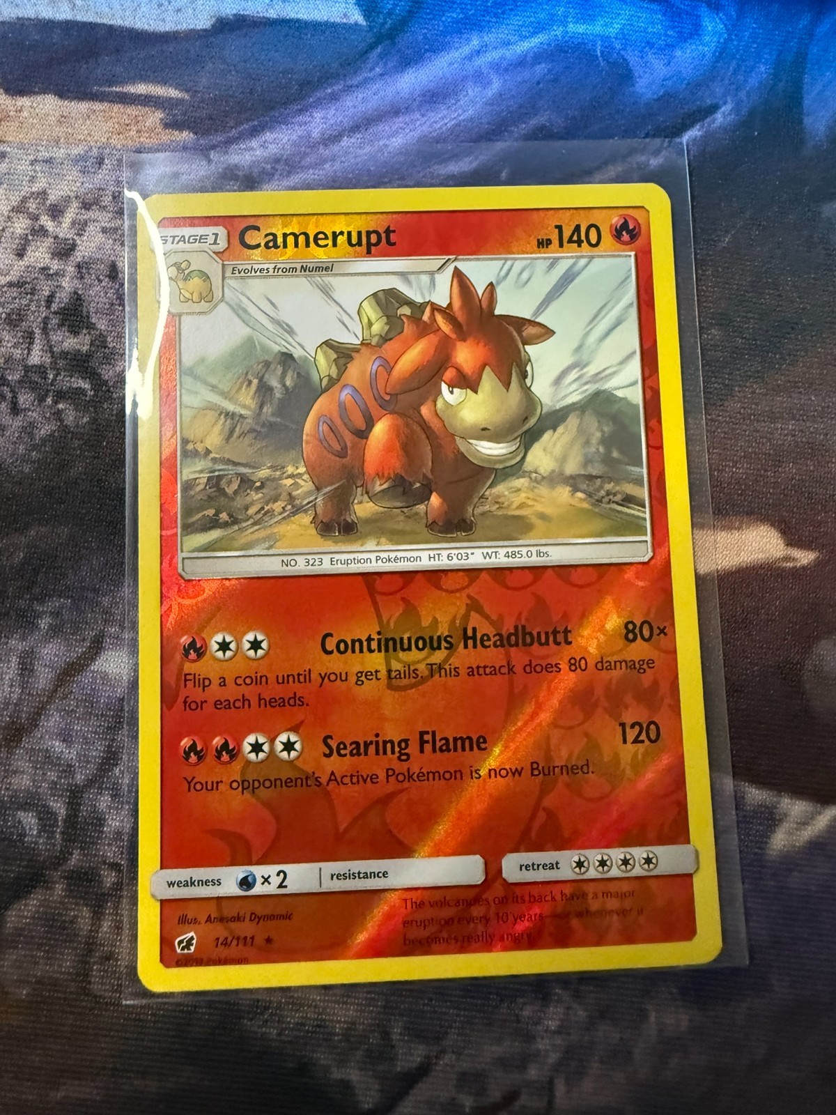 Camerupt 14/111 Sm-Crimson Invasion Reverse Holo