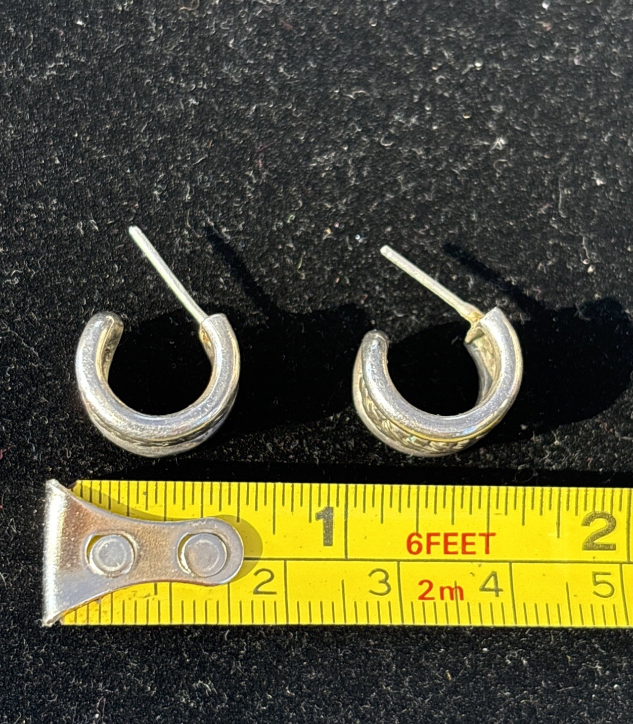 Solid Sterling Silver Basket Weave Crisscross Hal… - image 11