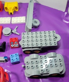 Lego Duplo 10592 Fire Truck Complete Set Fireman Firefighter Flame