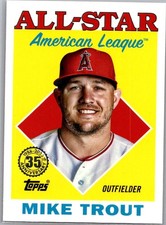 2023 Topps #88AS-2 Mike Trout 1988 Topps Baseball 35th Anniversary All-Stars