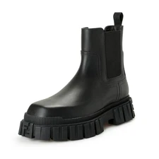 Fendi Men's "7U1446 AD7Q F0ABB" Black 100% Leather Ankle Boots Shoes