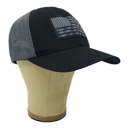 Columbia PFG Fish Flag Flexfit L/XL Cap Mesh Trucker Fishing Baseball Hat - Picture 3 of 14
