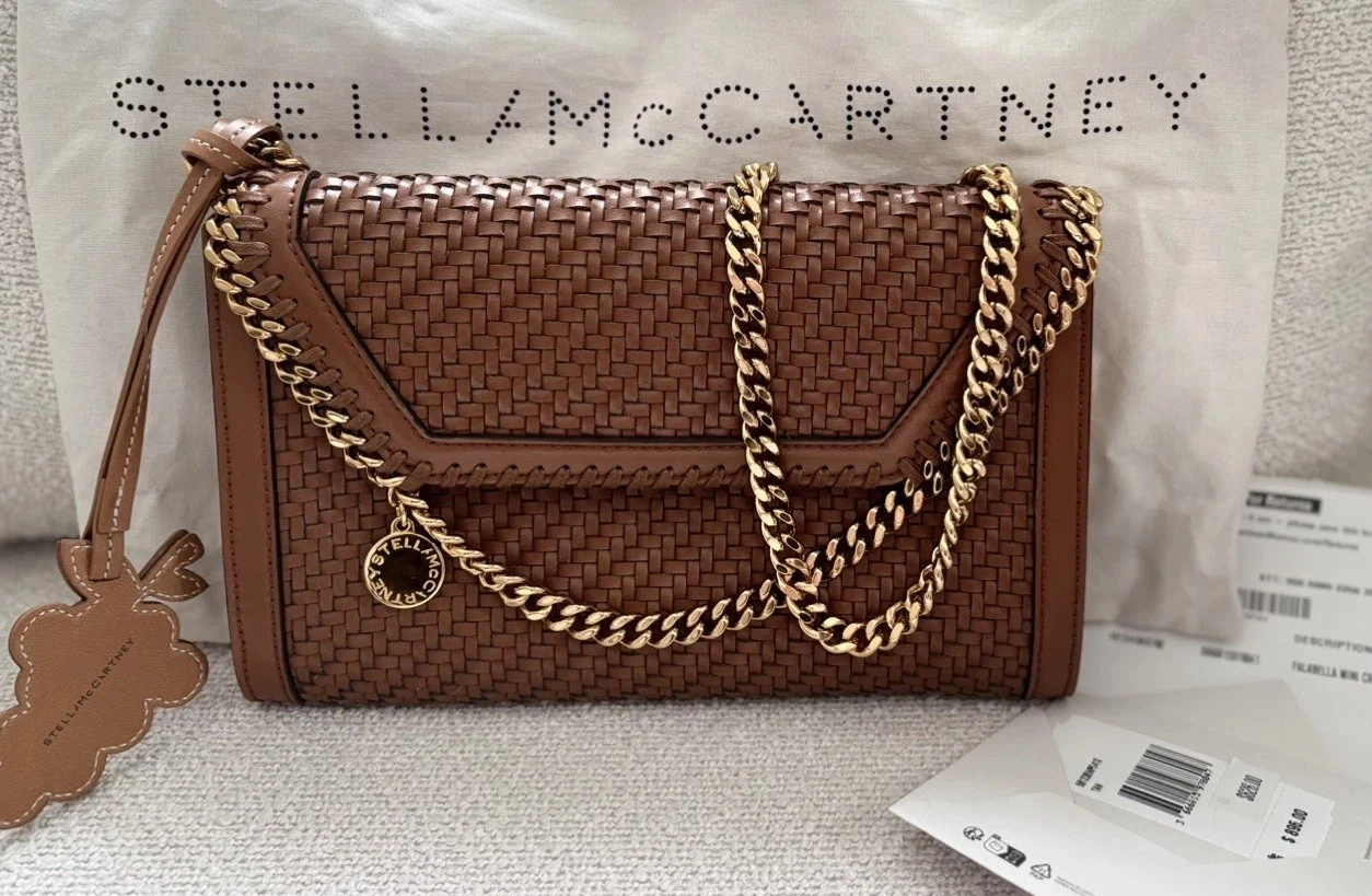 Stella McCartney — Stella McCartney Falabella Mini Woven Crossbody Bag Authentic